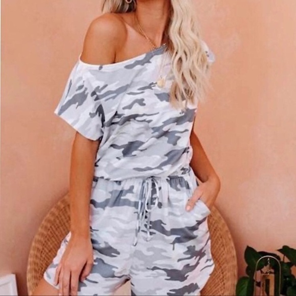 VICI • Grey Camo Romper